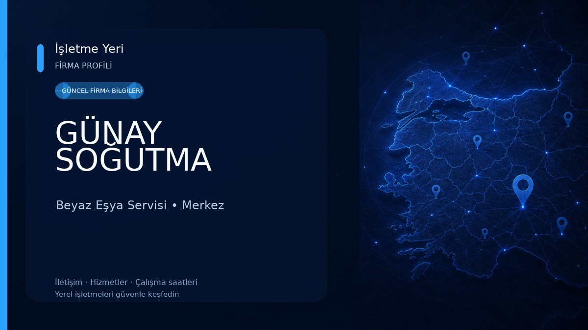 GÜNAY SOĞUTMA Beyaz Eşya Servisi
