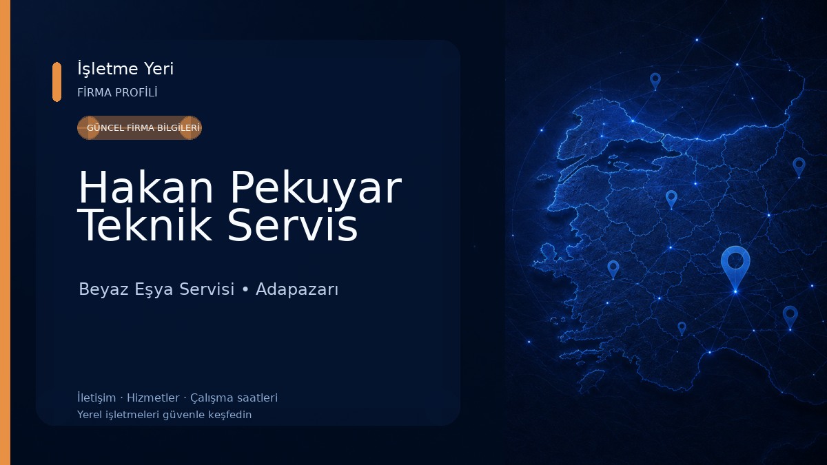 Hakan Pekuyar Teknik Servis Beyaz Eşya Servisi