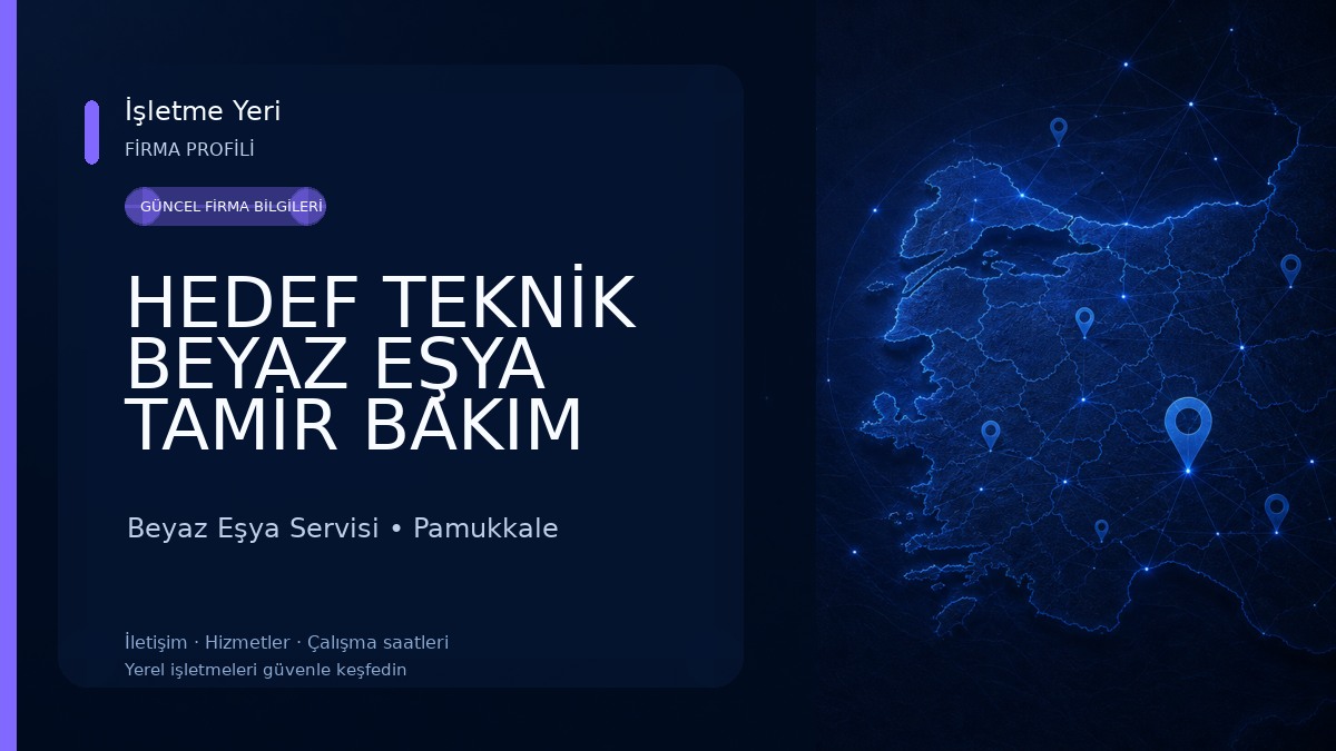 HEDEF TEKNİK BEYAZ EŞYA TAMİR BAKIM SERVİSİ 