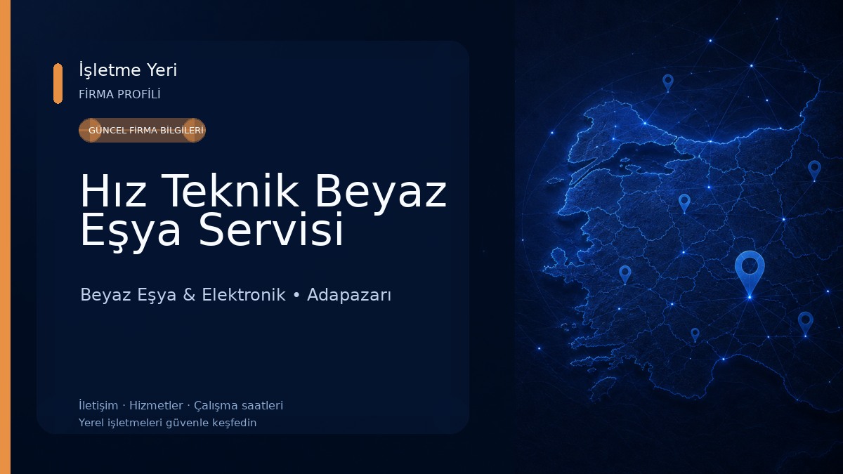 Hız Teknik Beyaz Eşya Servisi Beyaz Eşya & Elektronik