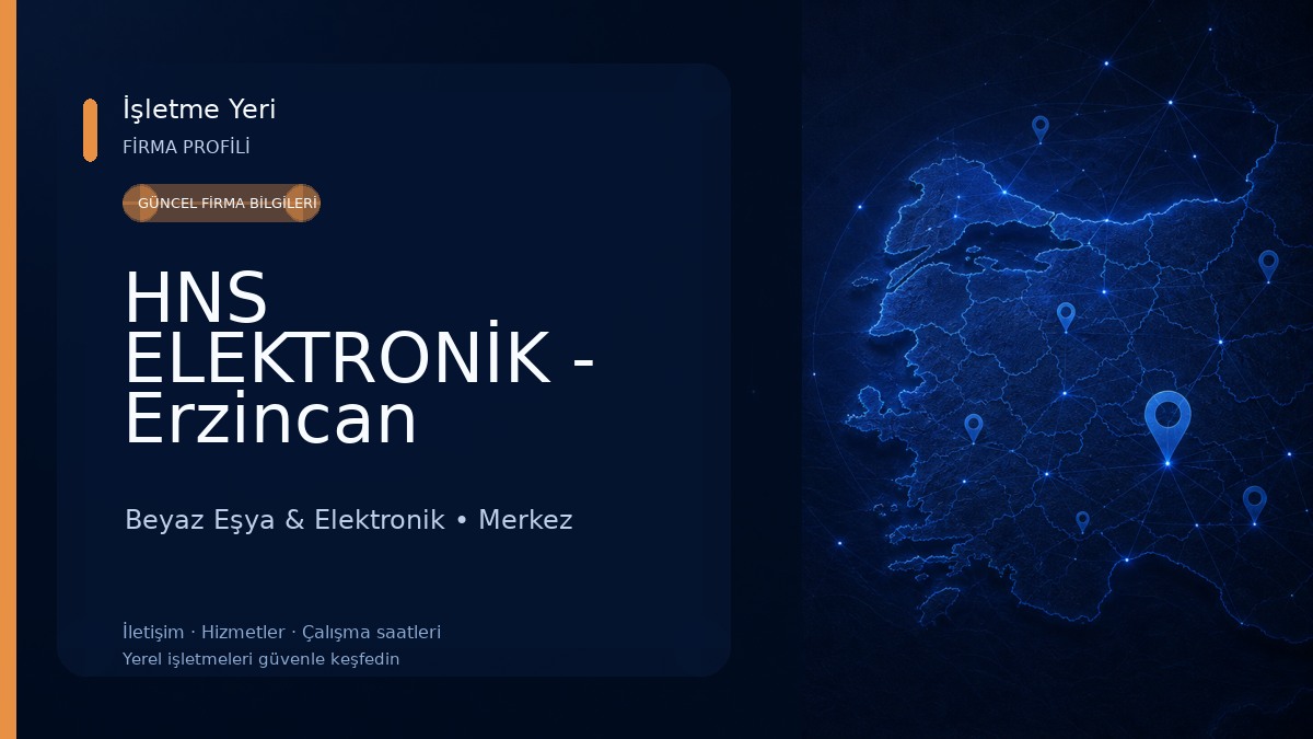 HNS ELEKTRONİK - Erzincan Elektronik Yetkili Servis / Güvenlik Kamera Sistemleri 