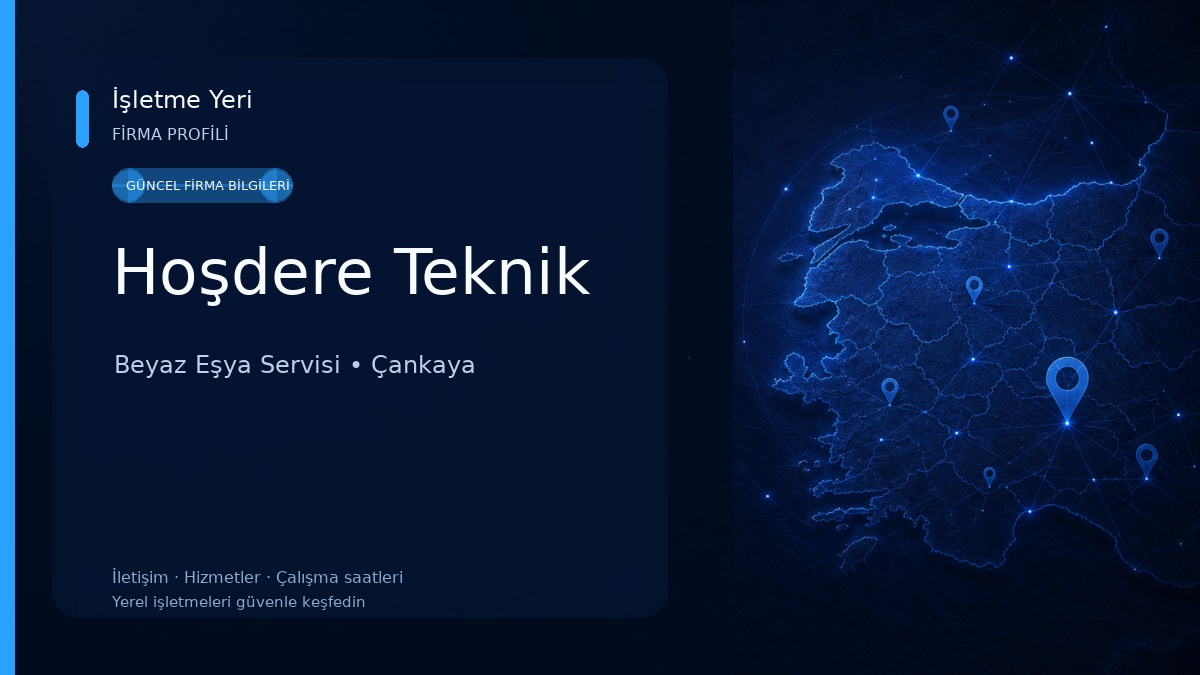 Hoşdere Teknik Beyaz Eşya Servisi