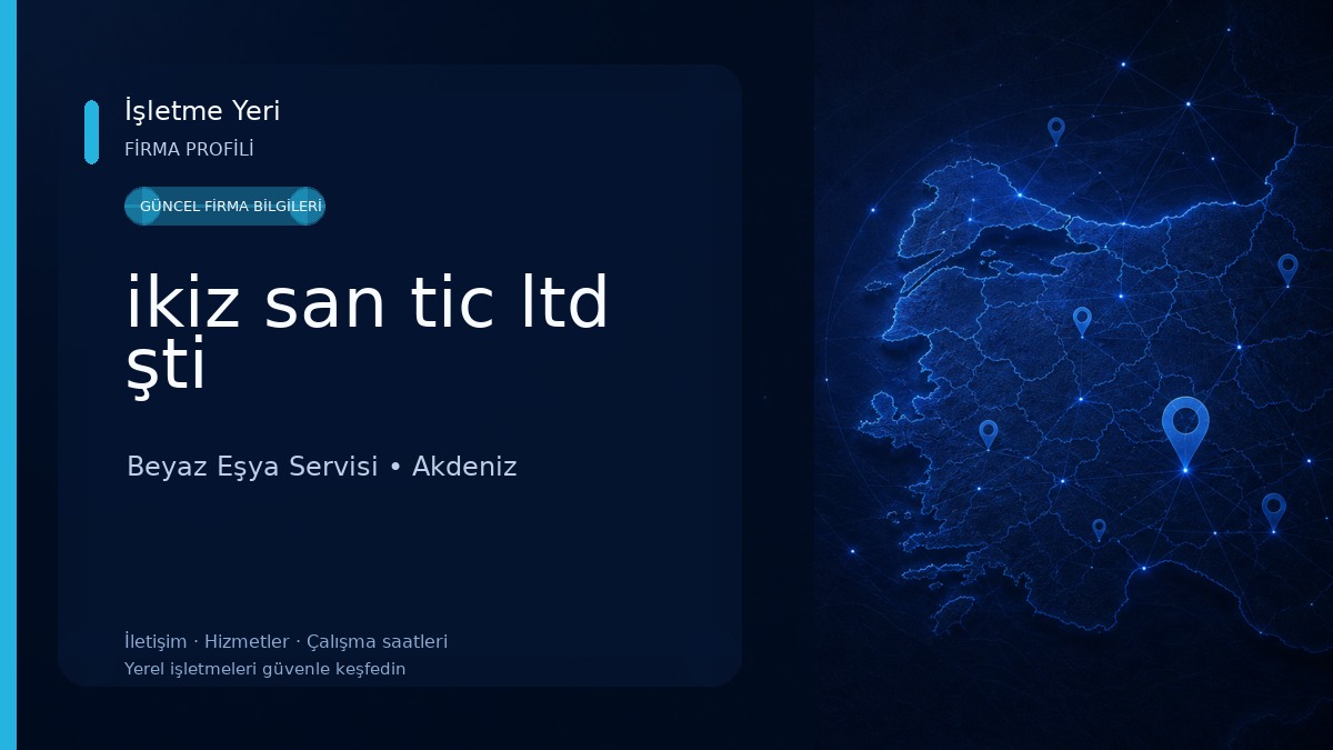 ikiz san tic ltd şti Beyaz Eşya Servisi