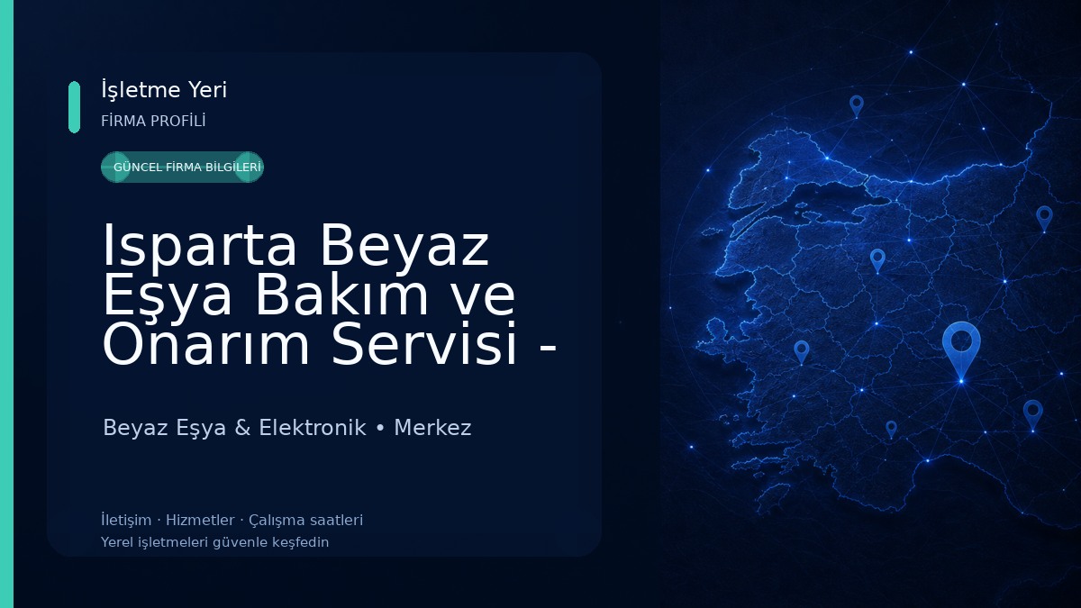 Isparta Beyaz Eşya Bakım ve Onarım Servisi - Murat Soğutma Beyaz Eşya & Elektronik