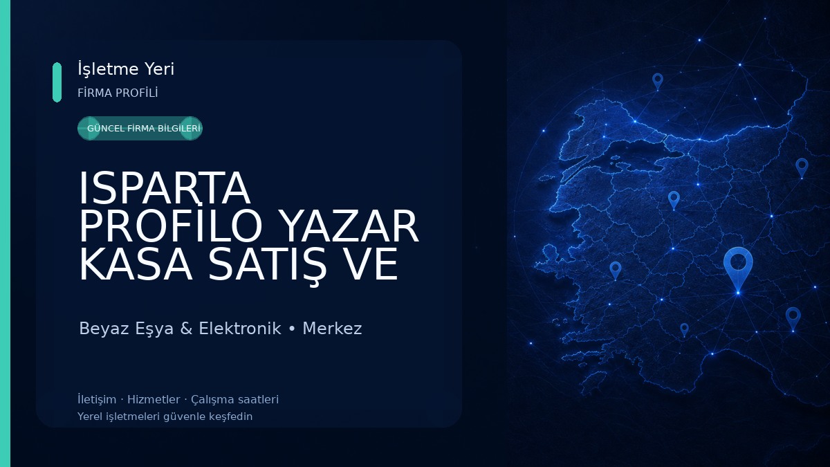 ISPARTA PROFİLO YAZAR KASA SATIŞ VE SERVİS NOKTASI (YAVUZ ELEKTRONİK) Beyaz Eşya & Elektronik