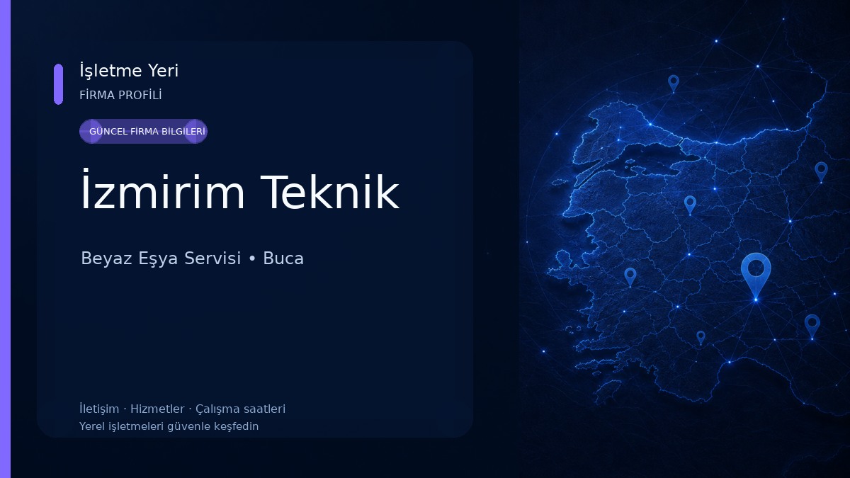 İzmirim Teknik Beyaz Eşya Servisi