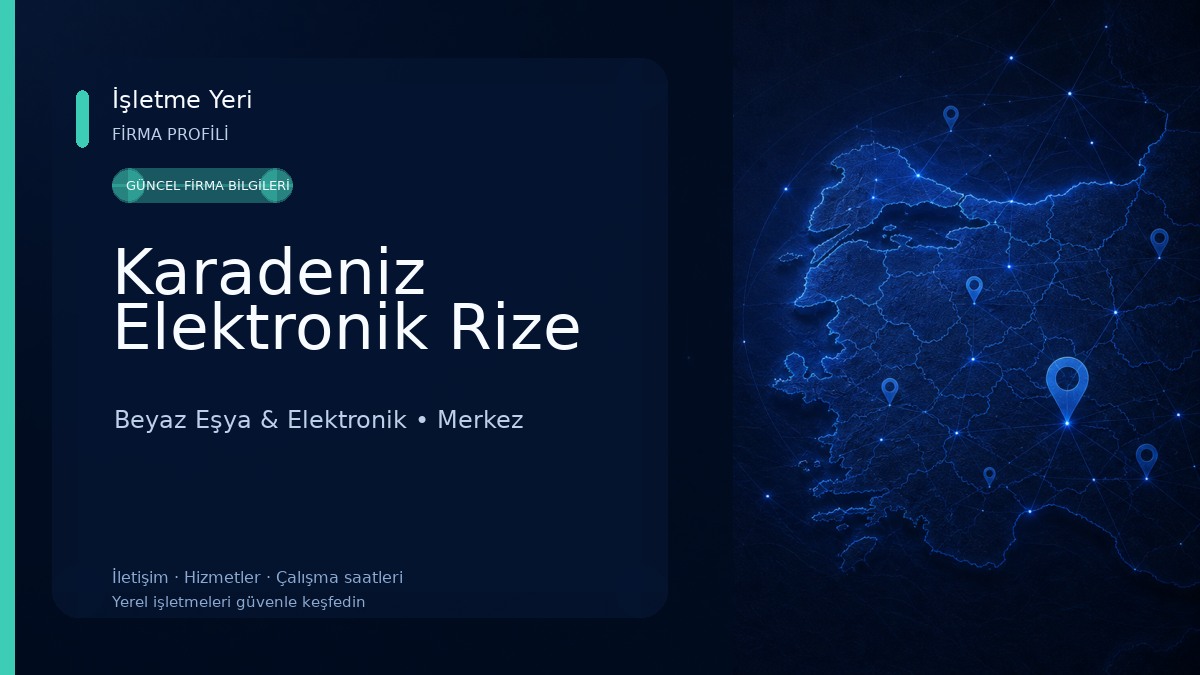 Karadeniz Elektronik Rize Beyaz Eşya & Elektronik