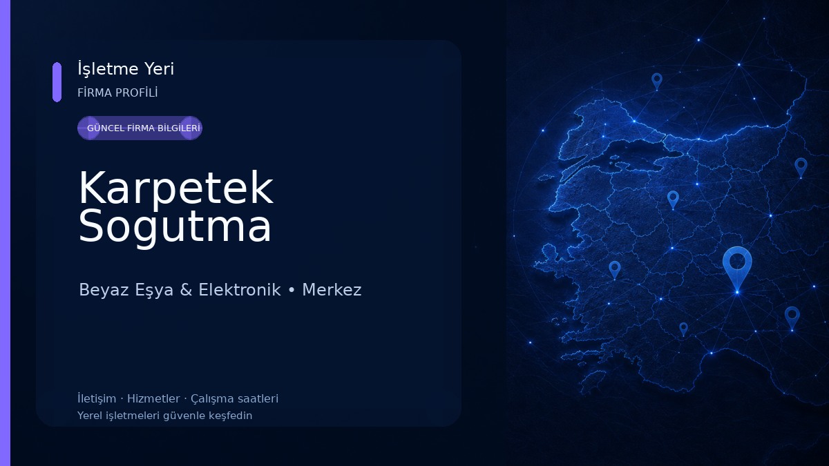 Karpetek Sogutma Beyaz Eşya & Elektronik