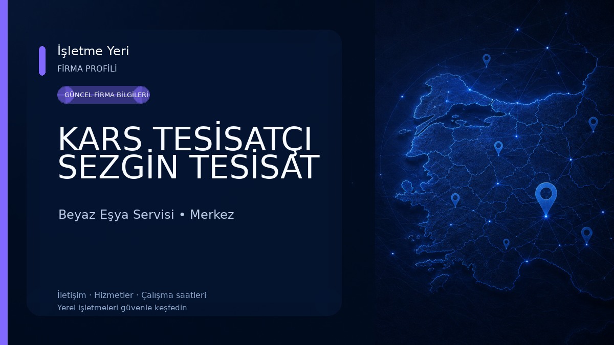 KARS TESİSATÇI SEZGİN TESİSAT 