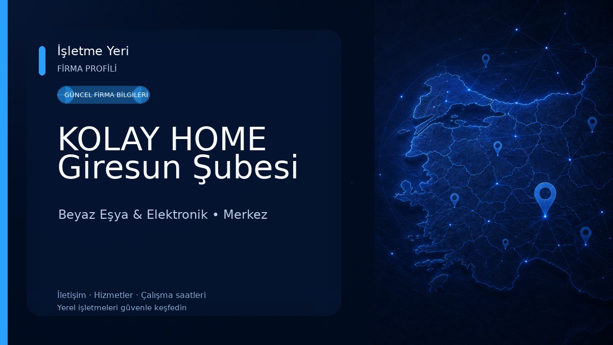 KOLAY HOME Giresun Şubesi Beyaz Eşya & Elektronik
