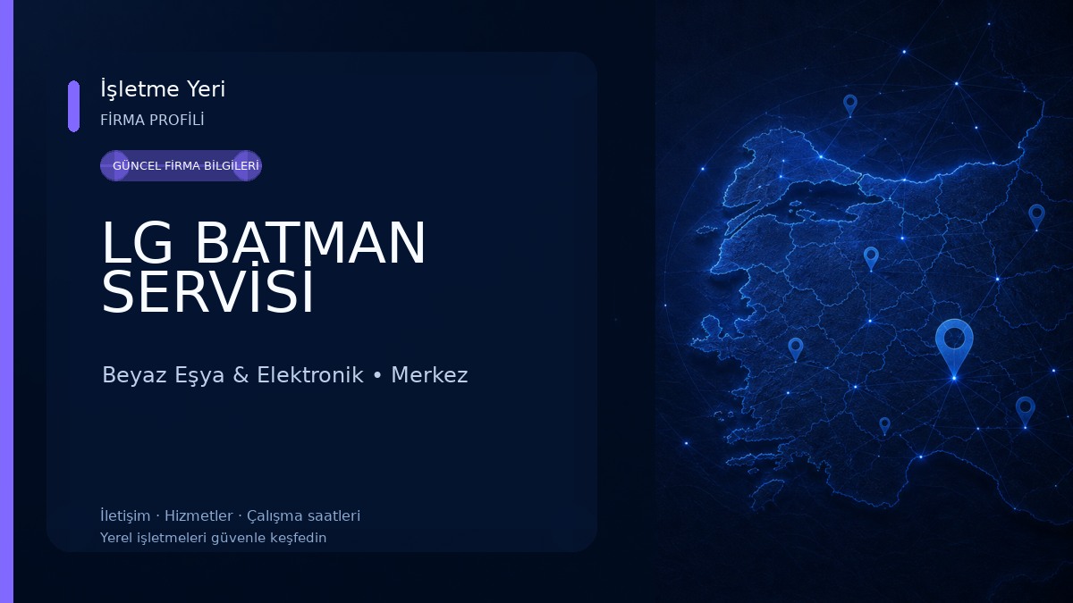 LG BATMAN SERVİSİ Beyaz Eşya & Elektronik
