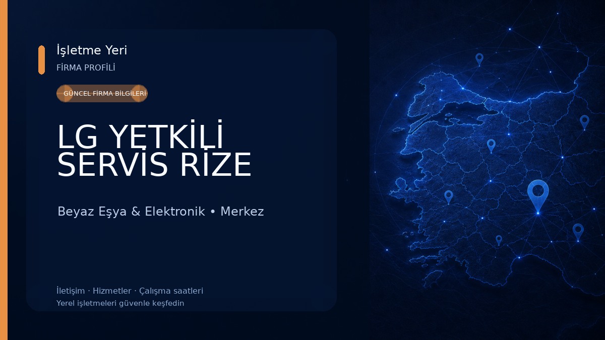 LG YETKİLİ SERVİS RİZE Beyaz Eşya & Elektronik