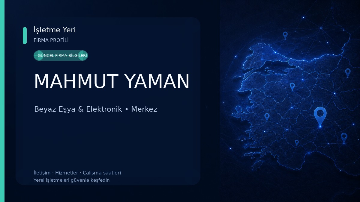 MAHMUT YAMAN Beyaz Eşya & Elektronik