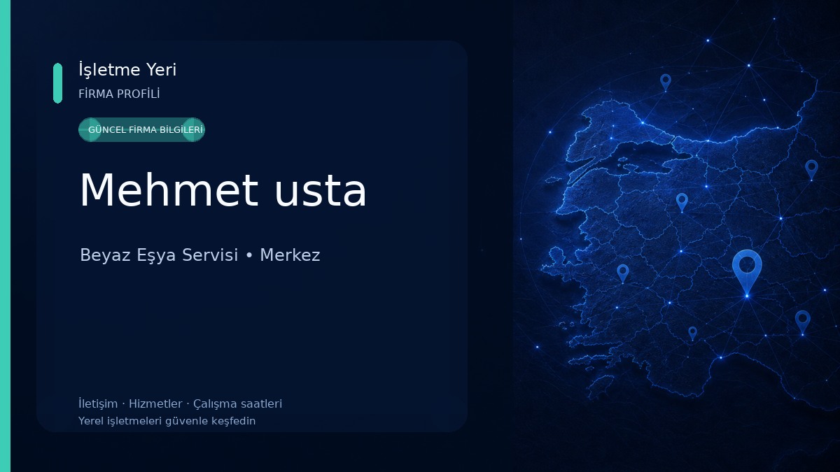 Mehmet usta Beyaz Eşya Servisi