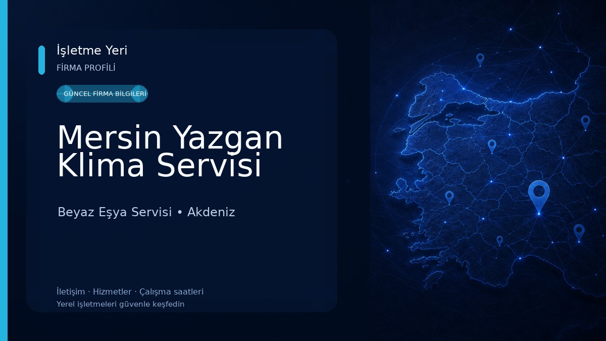 Mersin Yazgan Klima Servisi 