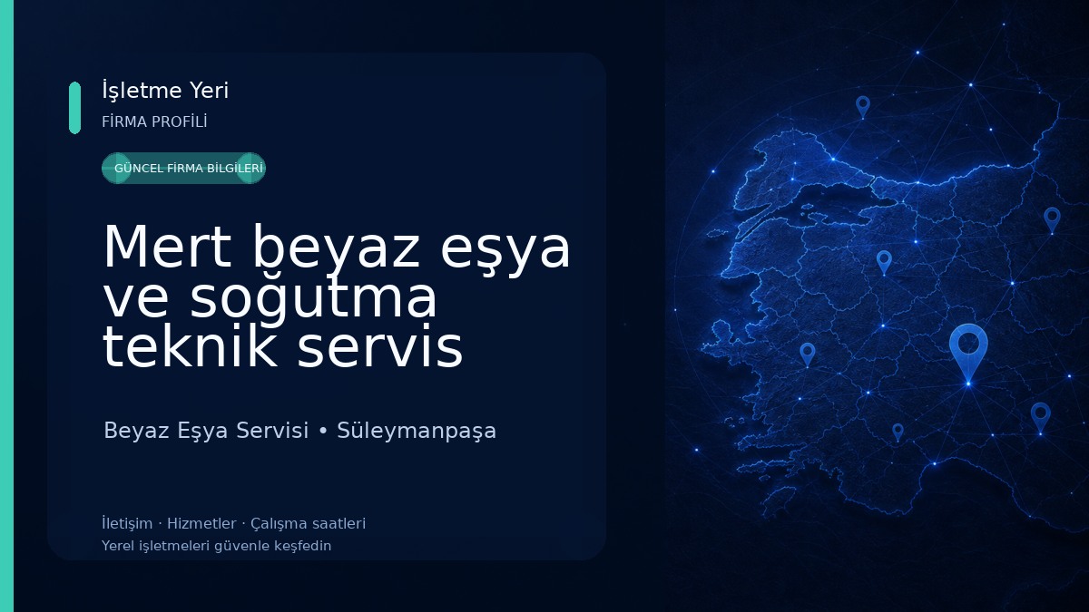 Mert beyaz eşya ve soğutma teknik servis Beyaz Eşya Servisi