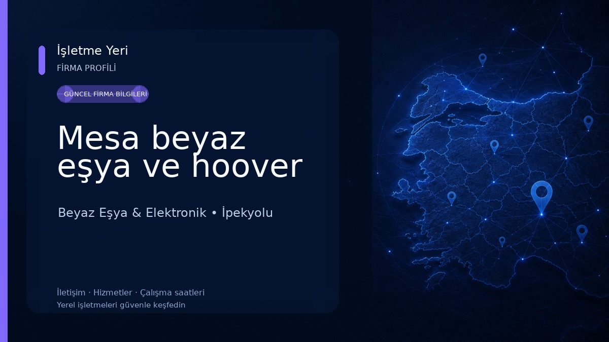 Mesa beyaz eşya ve hoover Beyaz Eşya & Elektronik
