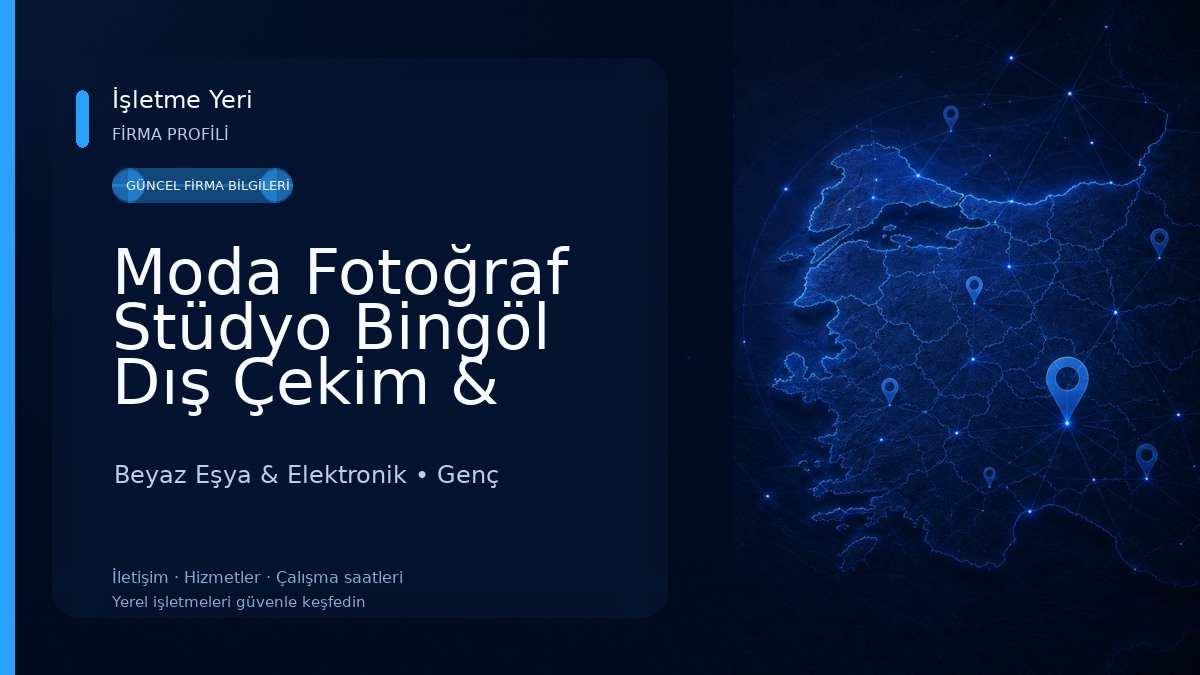 Moda Fotoğraf Stüdyo Bingöl Dış Çekim & Video Klip 