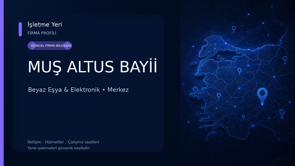 MUŞ ALTUS BAYİİ Beyaz Eşya & Elektronik