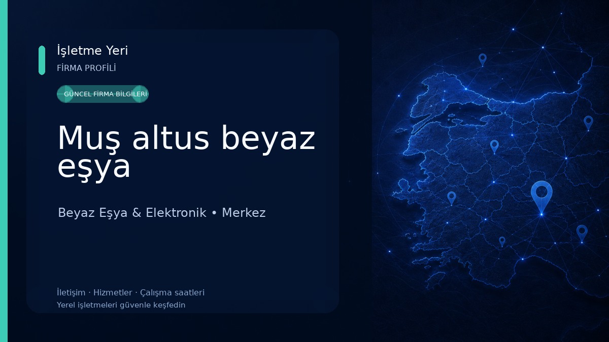 Muş altus beyaz eşya Beyaz Eşya & Elektronik