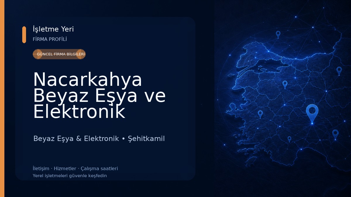 Nacarkahya Beyaz Eşya ve Elektronik Bakım ve Onarım servisi Beyaz Eşya & Elektronik