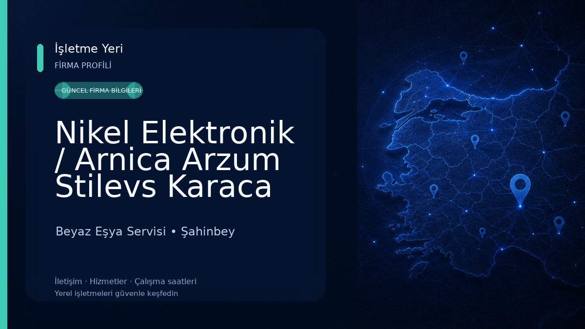 Nikel Elektronik / Arnica Arzum Stilevs Karaca Homend Emsan Fantom Yetkili Servis
