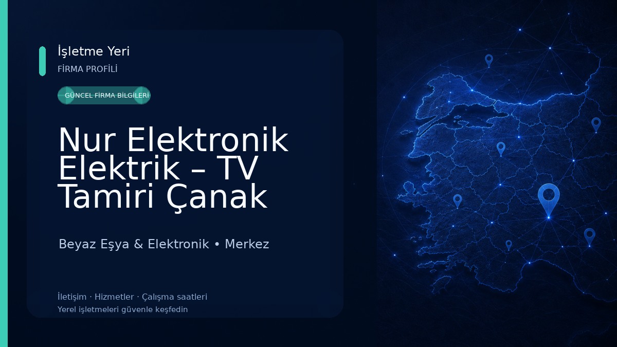 Nur Elektronik Elektrik – TV Tamiri Çanak Anten, Elektrik Servisi | Yalova Bahçelievler 