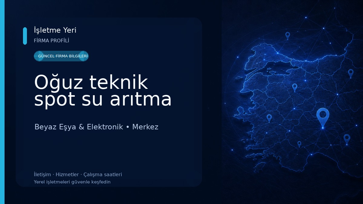 Oğuz teknik spot su arıtma Beyaz Eşya & Elektronik