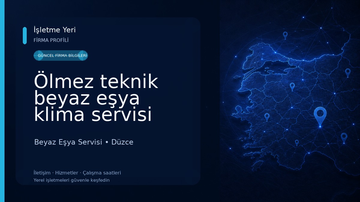 Ölmez teknik beyaz eşya klima servisi 