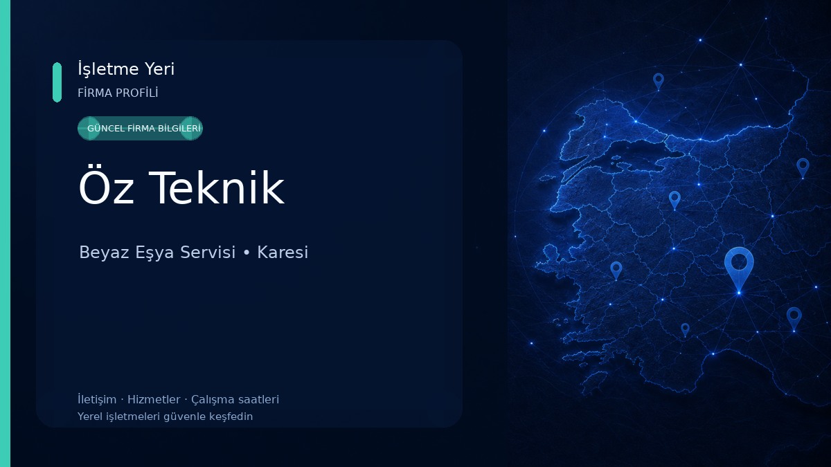 Öz Teknik Beyaz Eşya Servisi