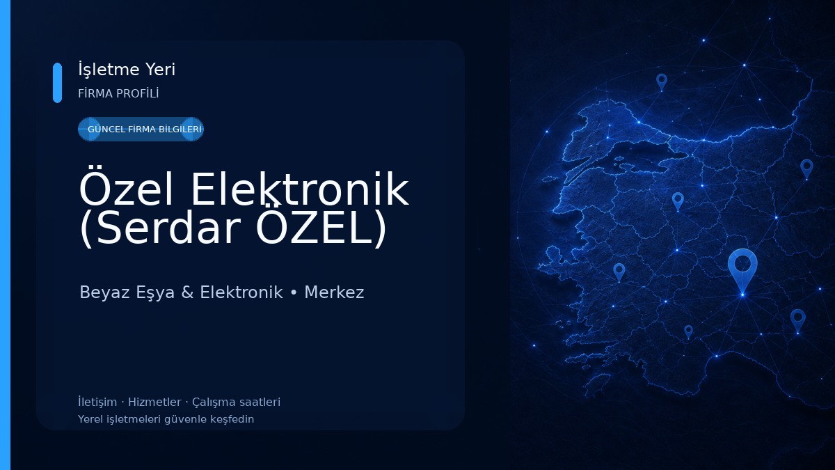Özel Elektronik (Serdar ÖZEL)