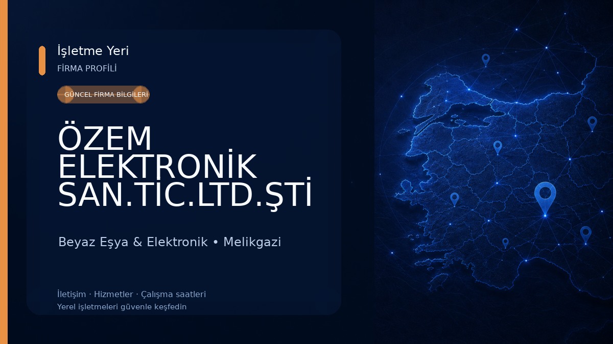 ÖZEM ELEKTRONİK SAN.TİC.LTD.ŞTİ Beyaz Eşya & Elektronik
