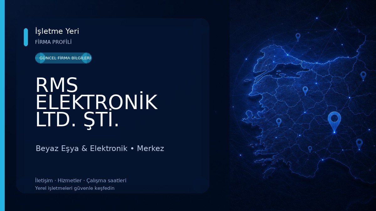 RMS ELEKTRONİK LTD. ŞTİ. Beyaz Eşya & Elektronik