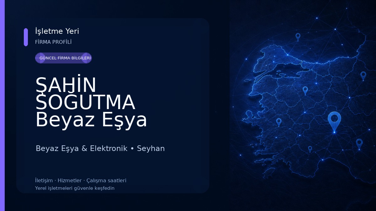 ŞAHİN SOĞUTMA Beyaz Eşya Yedek Parçaları Beyaz Eşya & Elektronik