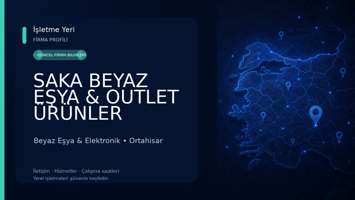 SAKA BEYAZ EŞYA & OUTLET ÜRÜNLER Beyaz Eşya & Elektronik