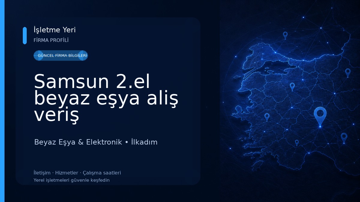 Samsun 2.el beyaz eşya aliş veriş