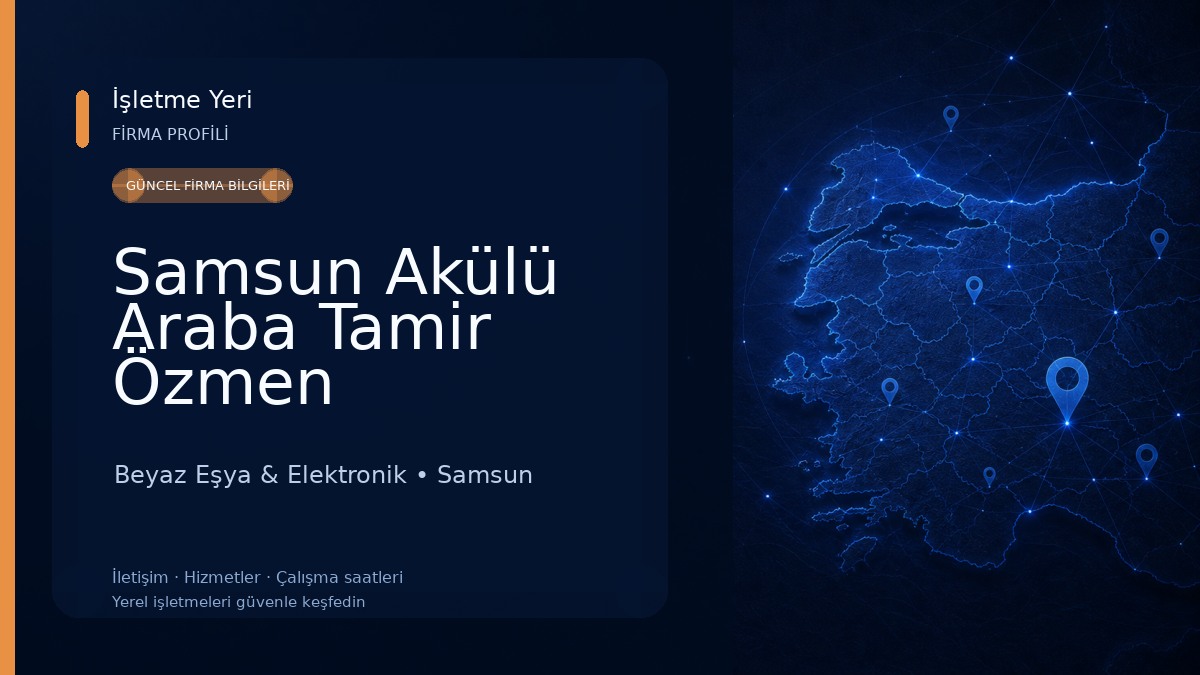 Samsun Akülü Araba Tamir Özmen Elektronik