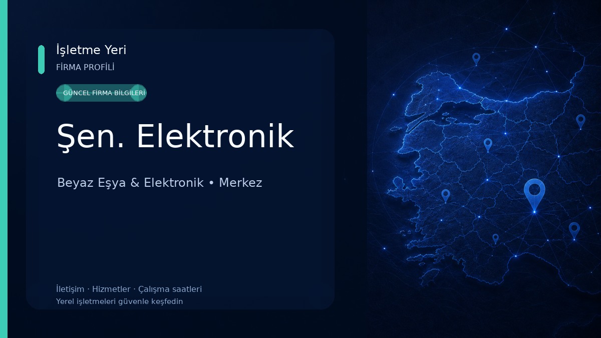 Şen. Elektronik