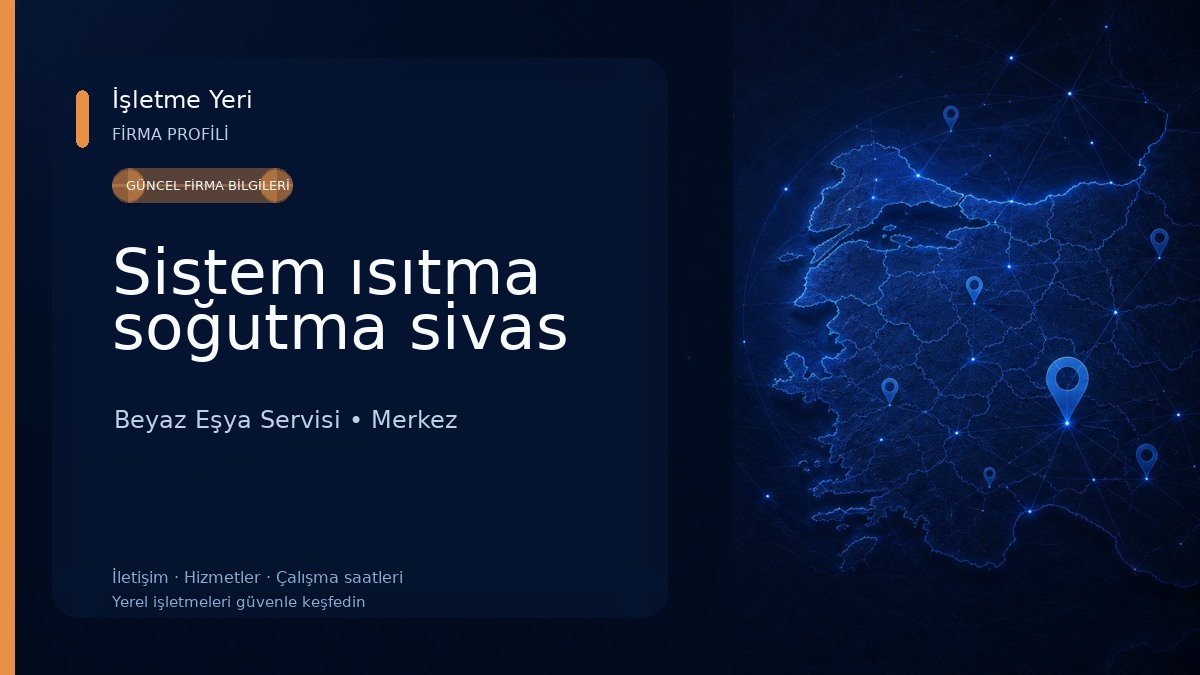 Sistem ısıtma soğutma sivas