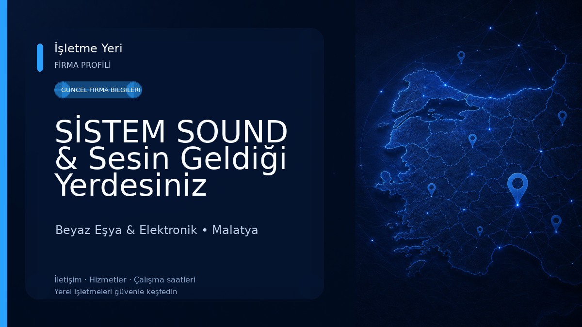 SİSTEM SOUND & Sesin Geldiği Yerdesiniz