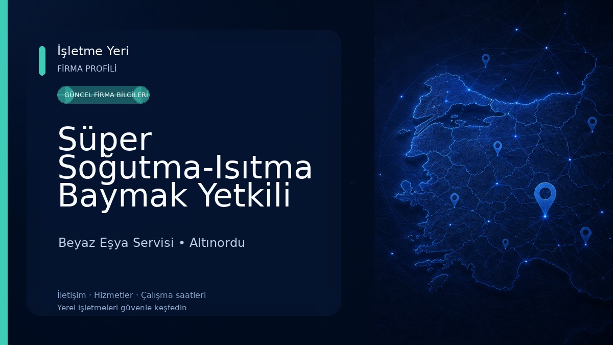 Süper Soğutma-Isıtma Baymak Yetkili Servis Ordu, Klima, Kombi, Beyaz Eşya Beyaz Eşya Servisi