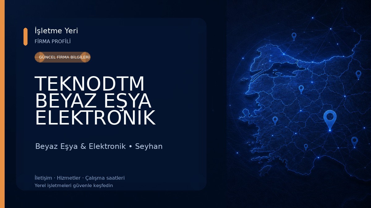 TEKNODTM BEYAZ EŞYA ELEKTRONİK TİC.LTD.ŞTİ Beyaz Eşya & Elektronik