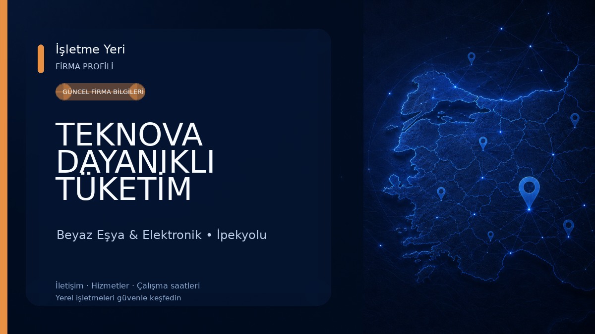 TEKNOVA DAYANIKLI TÜKETİM MALLARI SATIŞ VE PAZARLAMA.SAN.VE TİC.LTD.ŞTİ Beyaz Eşya & Elektronik