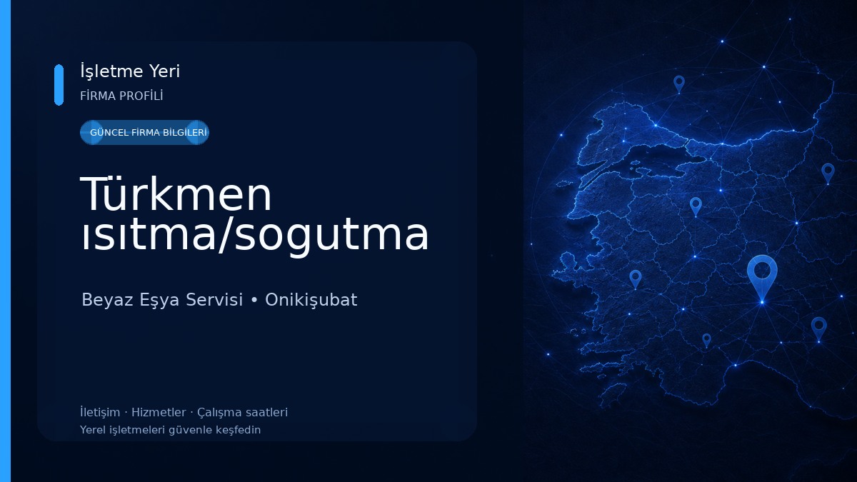 Türkmen ısıtma/sogutma Beyaz Eşya Servisi