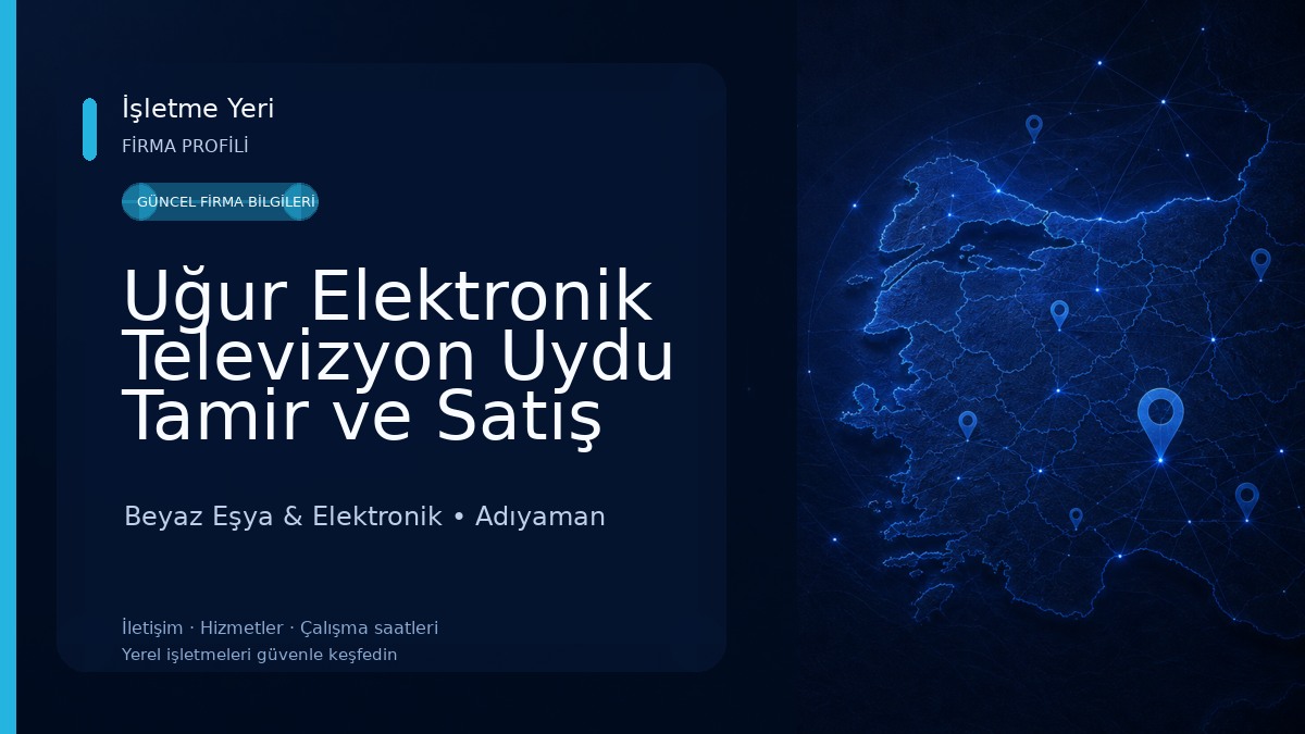 Uğur Elektronik Televizyon Uydu Tamir ve Satış Servisi Beyaz Eşya & Elektronik