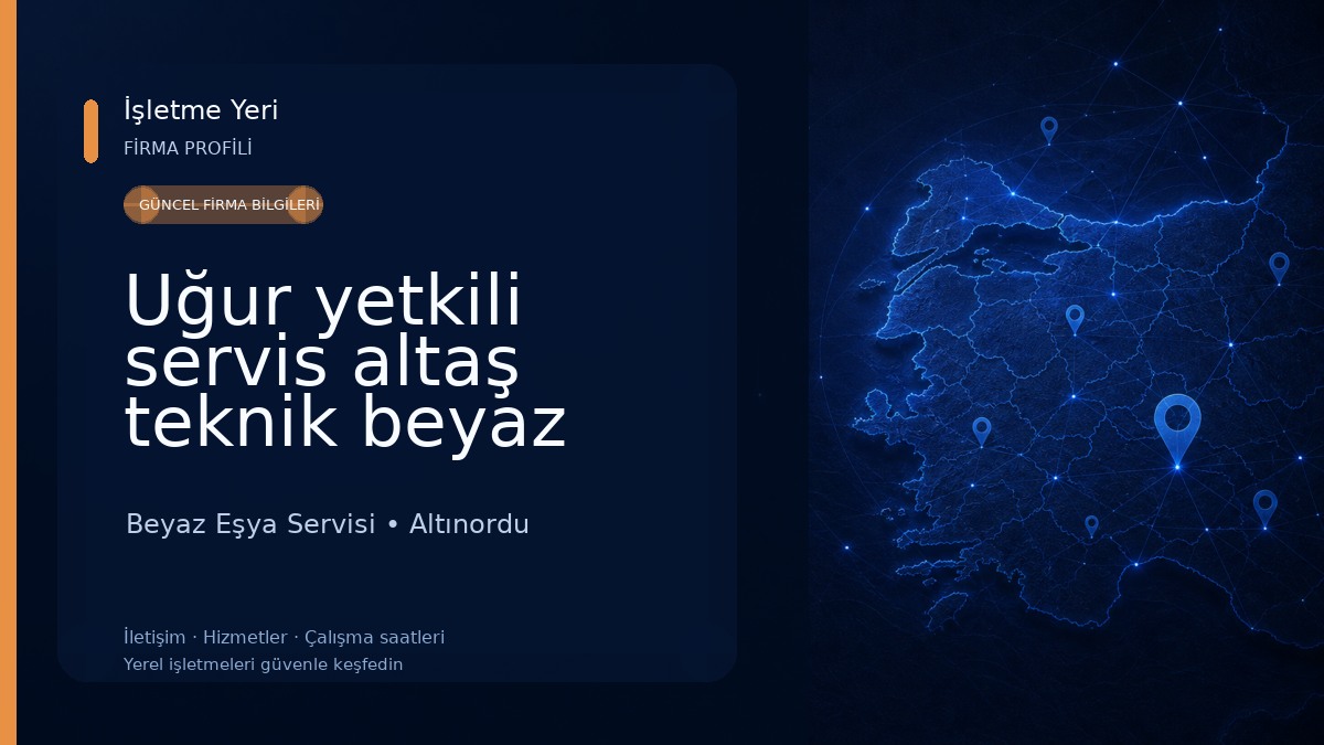 Uğur yetkili servis altaş teknik beyaz eşya Beyaz Eşya Servisi