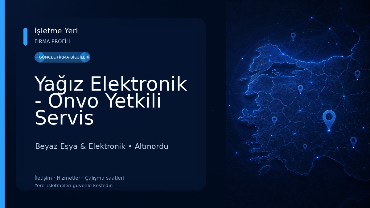 Yağız Elektronik - Onvo Yetkili Servis Beyaz Eşya & Elektronik
