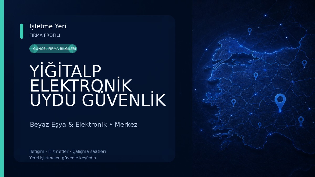 YİĞİTALP ELEKTRONİK UYDU GÜVENLİK SES VE GÖRÜNTÜ SİSTEMLERİ BATMAN Beyaz Eşya & Elektronik